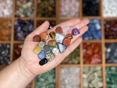 Crystals from a museum gift shop